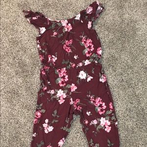 Girl’s Floral Romper